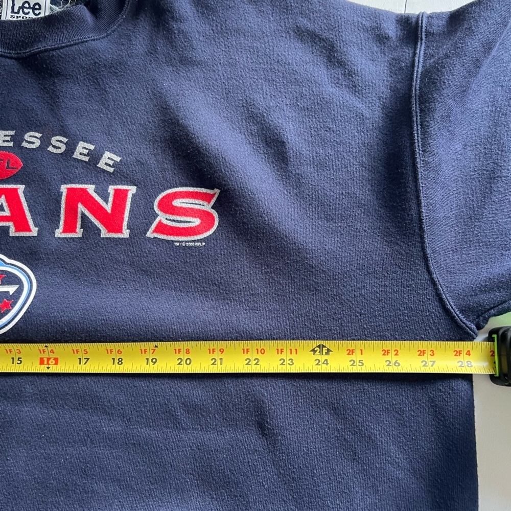 Vintage Tennessee Titans NFL Sweatshirt Lee Sport Mens Blue Football Crewneck - Picture 5 of 10